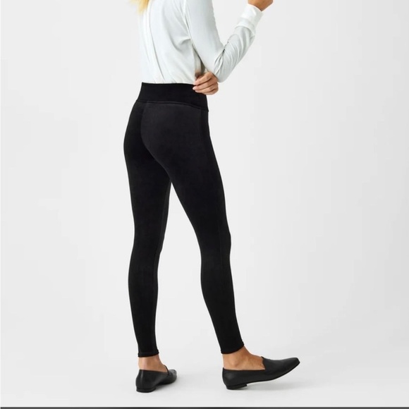 SPANX Black Velvet Leggings - Picture 2 of 8